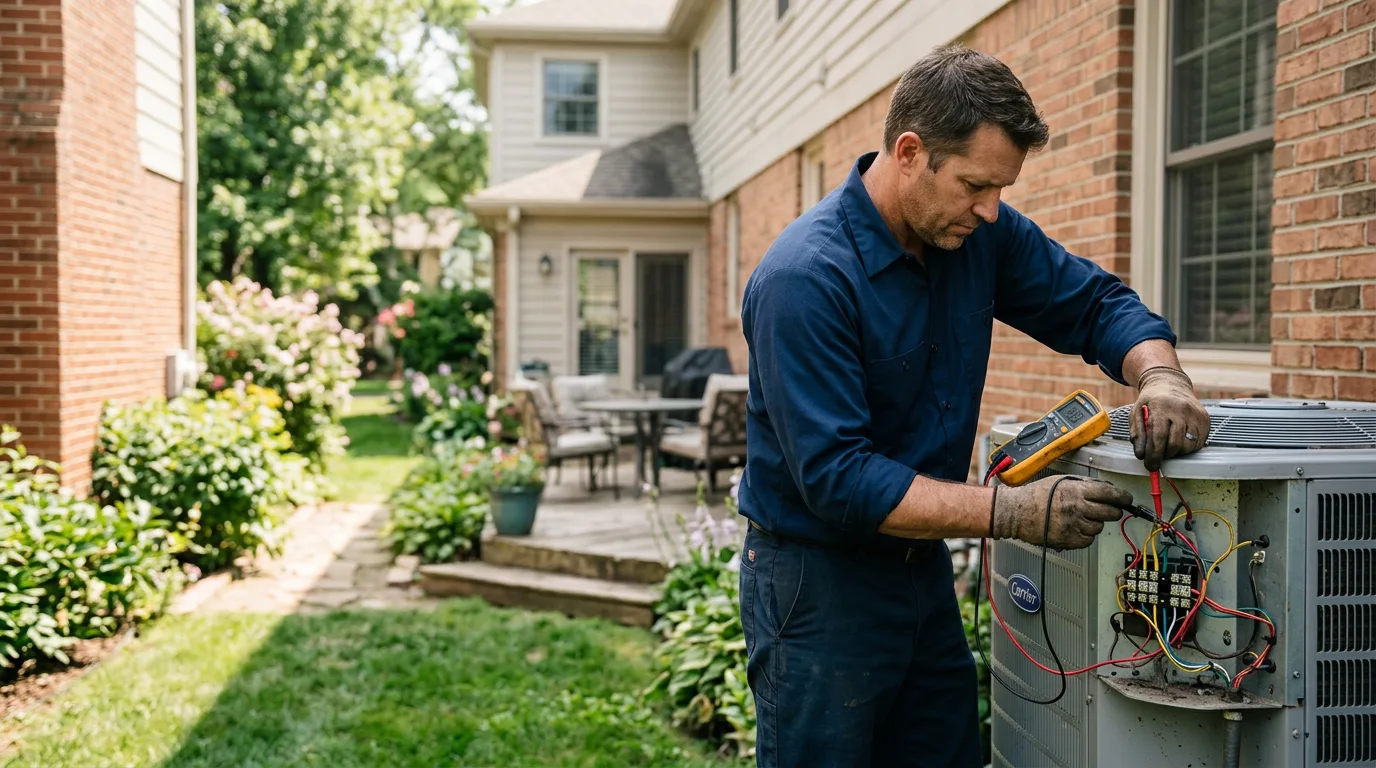 HVAC technician working near Hollenberg, KS